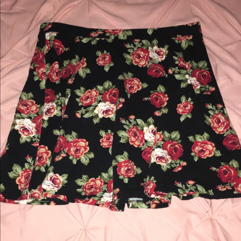 Forever 21 rose skirt
